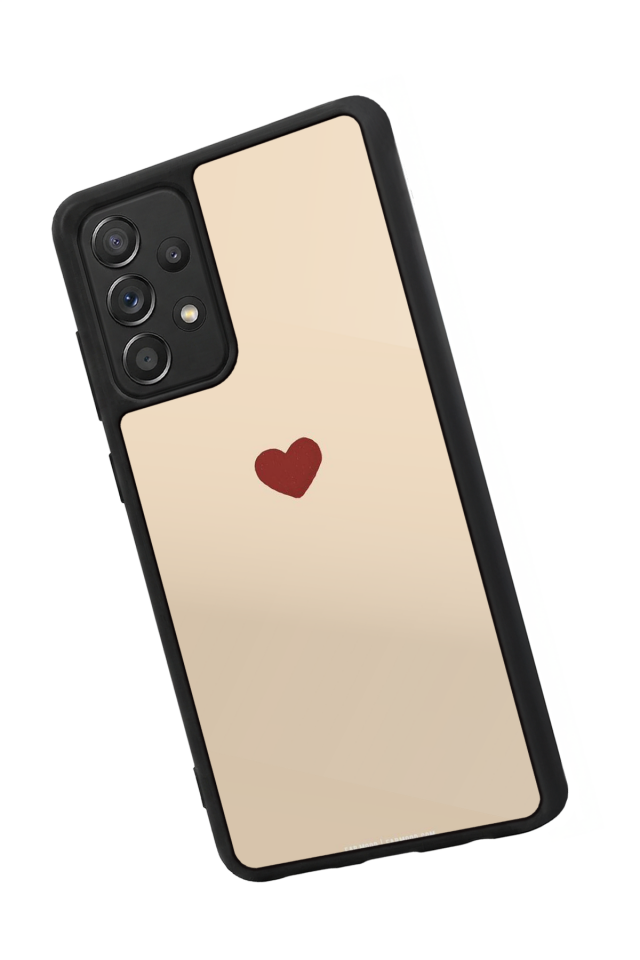 Samsung Galaxy A72 Uyumlu Kalp Love Tasarımlı Glossy Premium Kılıf