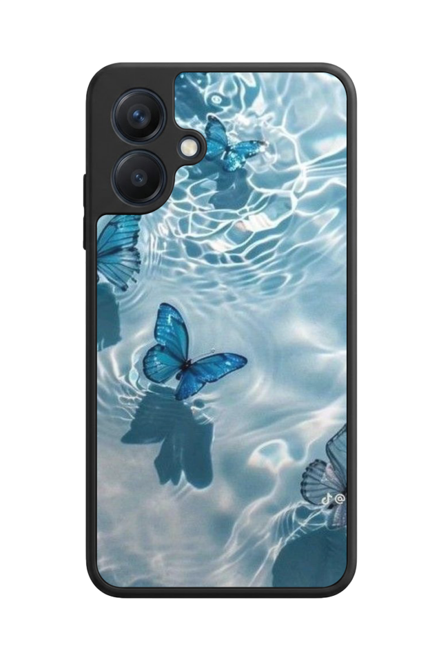 Samsung Galaxy A07 Uyumlu Kelebek Tasarımlı Glossy Premium Kılıf