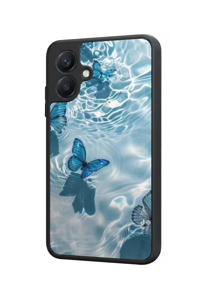 Samsung Galaxy A07 Uyumlu Kelebek Tasarımlı Glossy Premium Kılıf