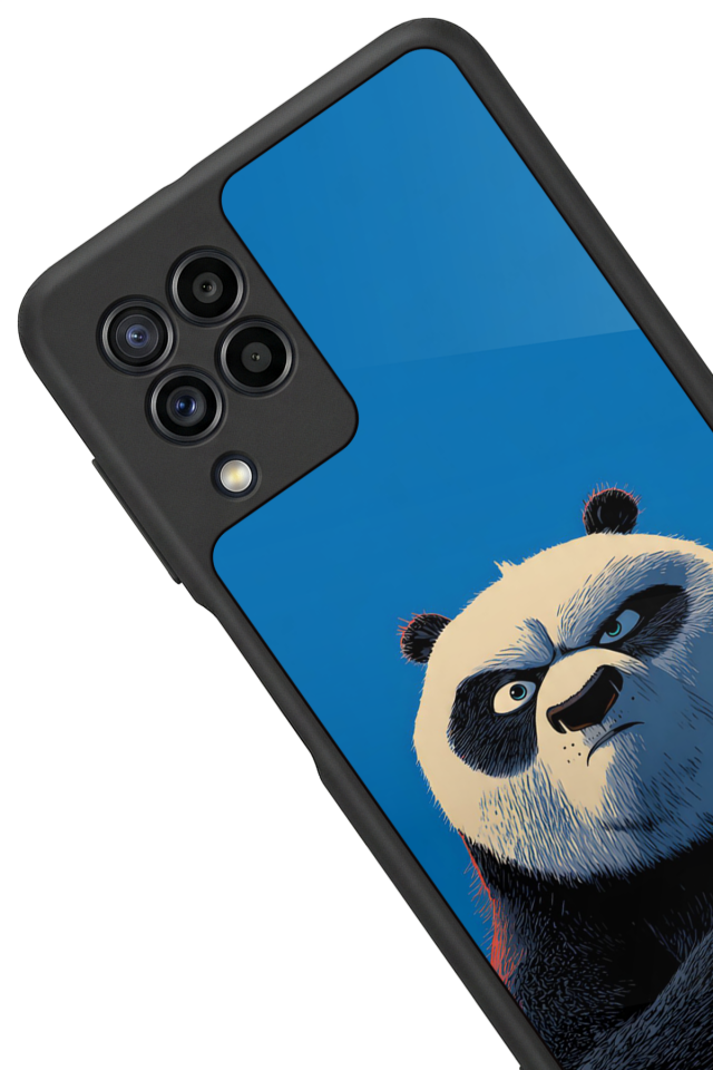 Samsung Galaxy M32 Uyumlu Kung Fu Panda Tasarımlı Glossy Premium Kılıf