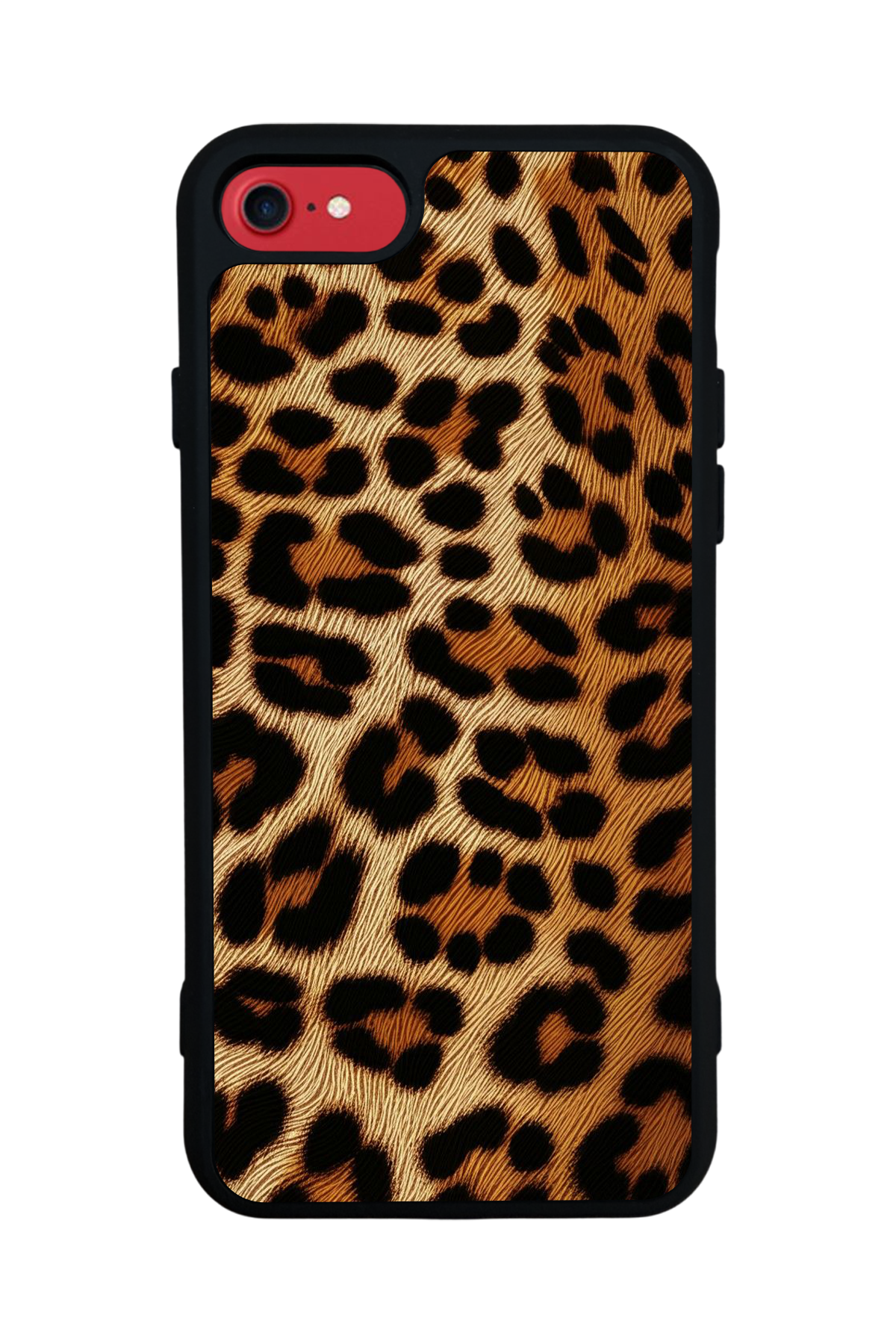 iPhone 8 Uyumlu Leopar Tasarımlı Glossy Premium Kılıf