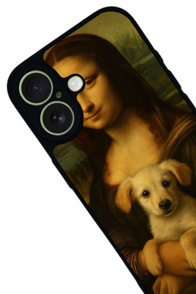 iPhone 17 Uyumlu Monalisa Tasarımlı Glossy Premium Kılıf