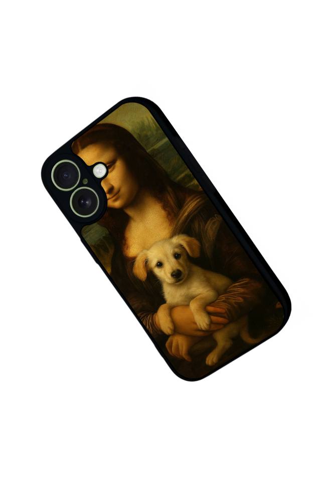 iPhone 17 Uyumlu Monalisa Tasarımlı Glossy Premium Kılıf