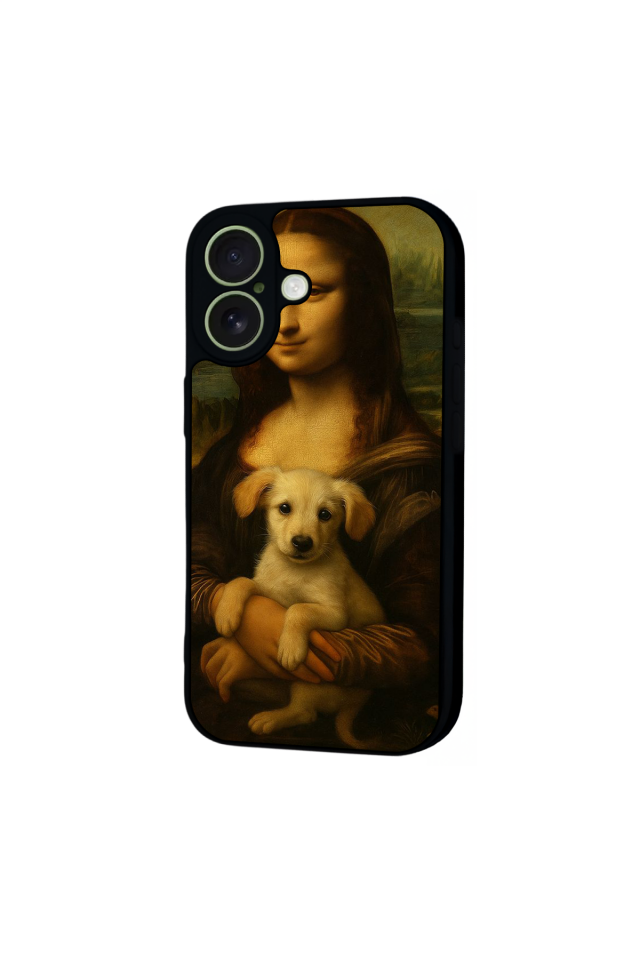 iPhone 17 Uyumlu Monalisa Tasarımlı Glossy Premium Kılıf