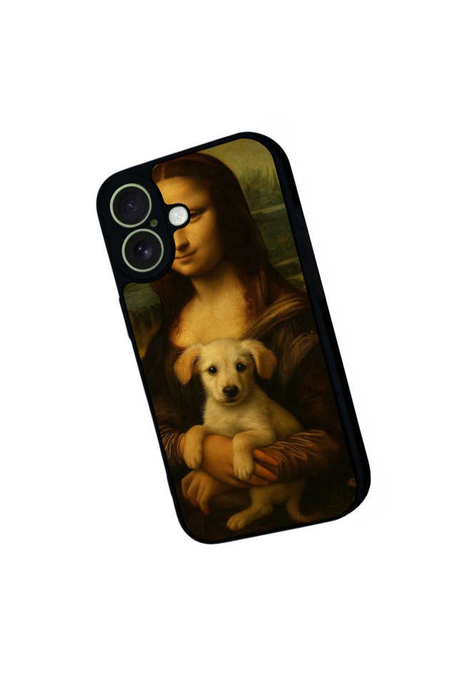 iPhone 17 Uyumlu Monalisa Tasarımlı Glossy Premium Kılıf