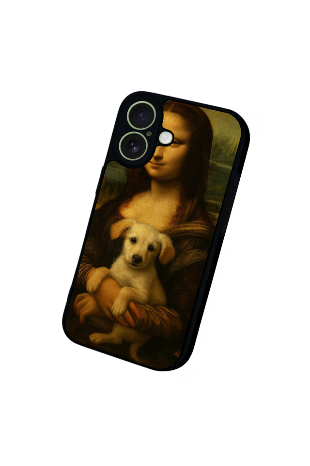 iPhone 17 Uyumlu Monalisa Tasarımlı Glossy Premium Kılıf