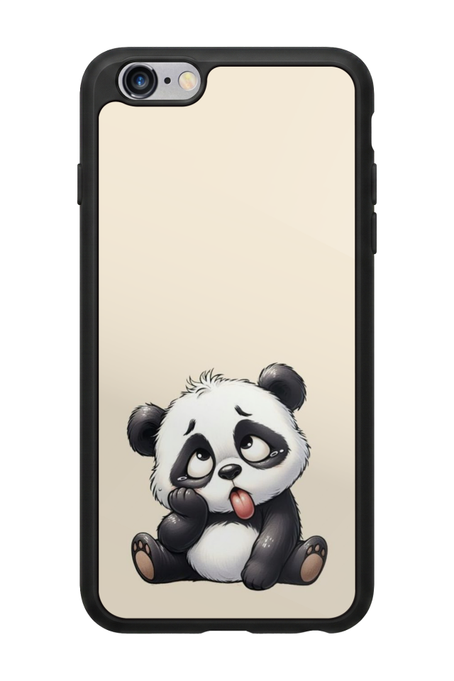iPhone 6 Plus Uyumlu Panda Tasarımlı Glossy Premium Kılıf