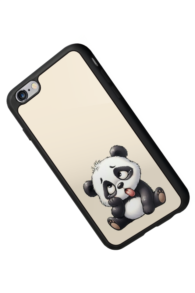 iPhone 6 Plus Uyumlu Panda Tasarımlı Glossy Premium Kılıf