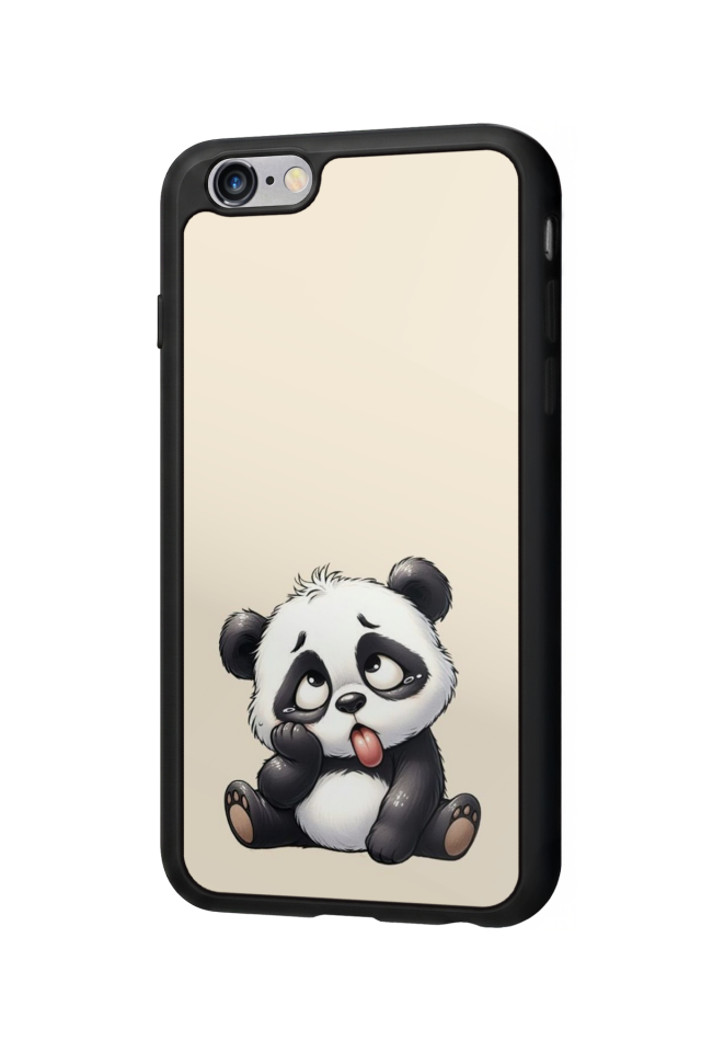 iPhone 6 Plus Uyumlu Panda Tasarımlı Glossy Premium Kılıf