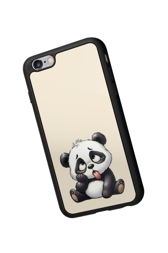 iPhone 6 Plus Uyumlu Panda Tasarımlı Glossy Premium Kılıf