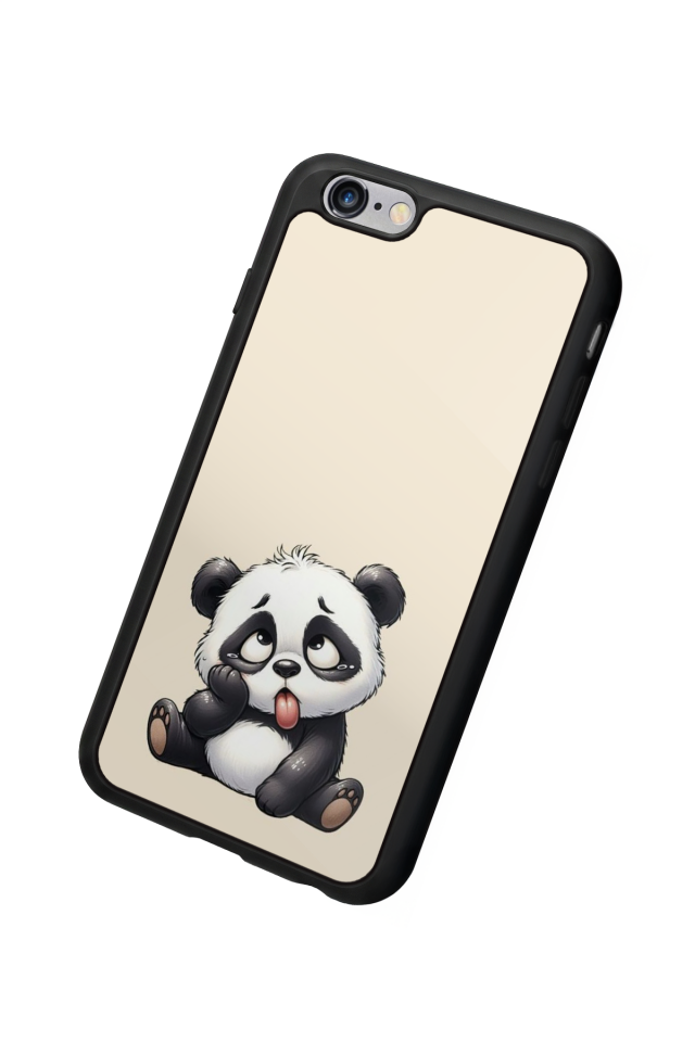 iPhone 6 Plus Uyumlu Panda Tasarımlı Glossy Premium Kılıf