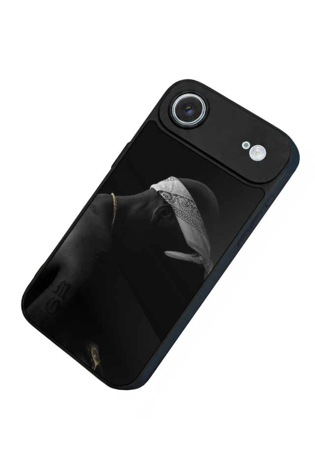 iPhone 17 Air Uyumlu Tupac Tasarımlı Glossy Premium Kılıf