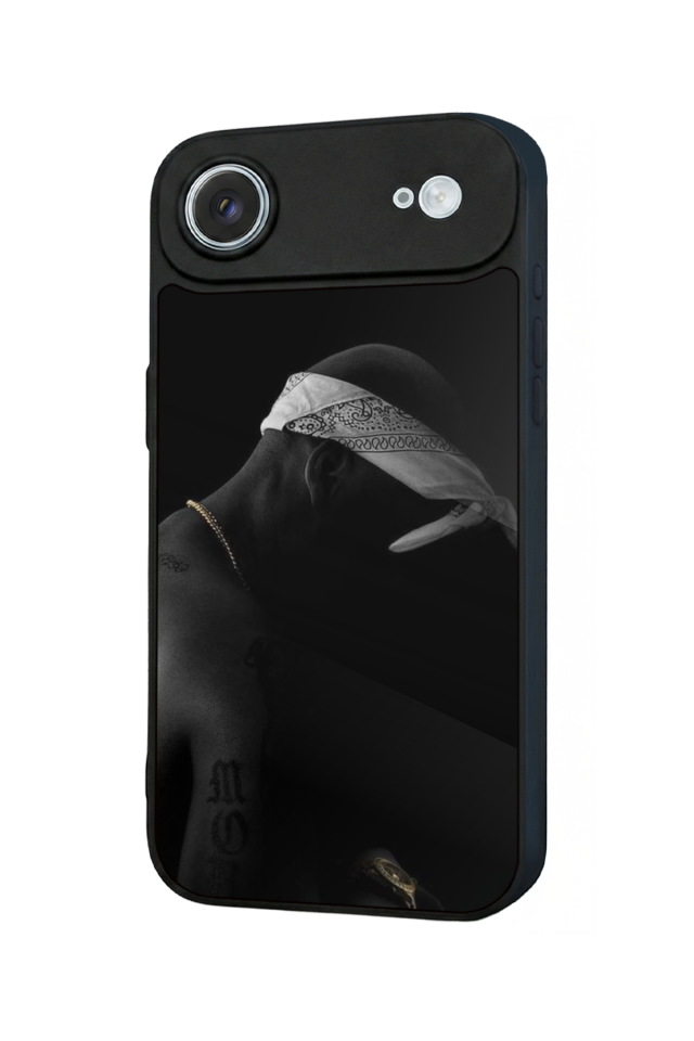 iPhone 17 Air Uyumlu Tupac Tasarımlı Glossy Premium Kılıf