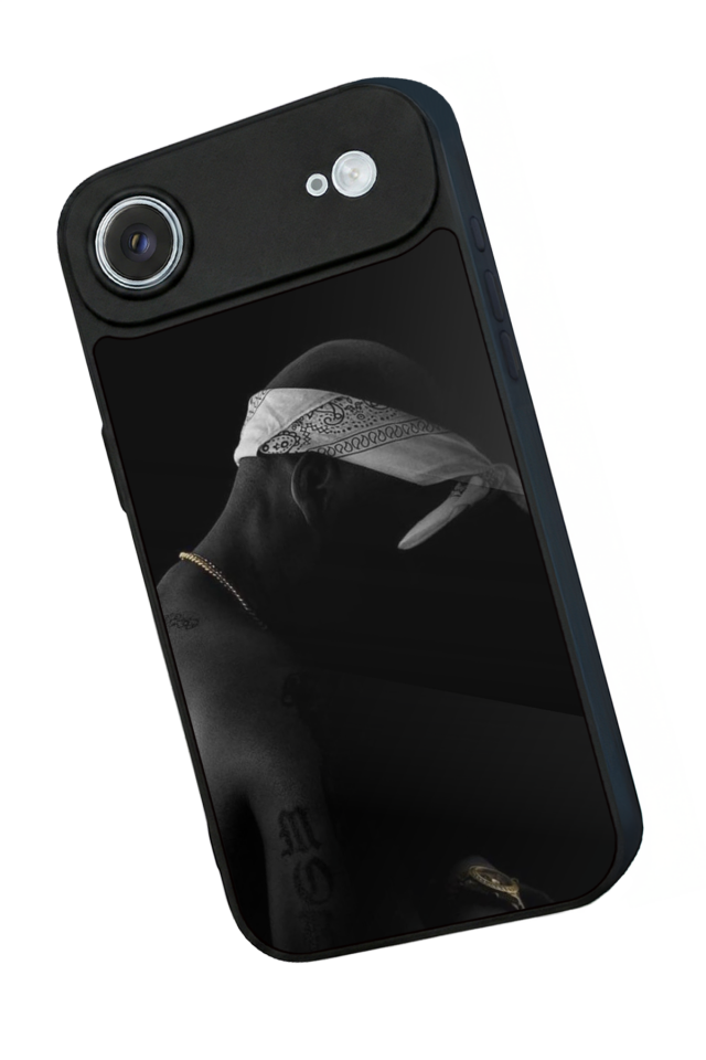 iPhone 17 Air Uyumlu Tupac Tasarımlı Glossy Premium Kılıf