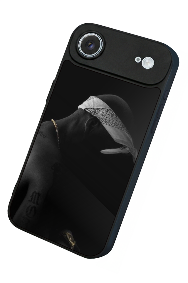 iPhone 17 Air Uyumlu Tupac Tasarımlı Glossy Premium Kılıf
