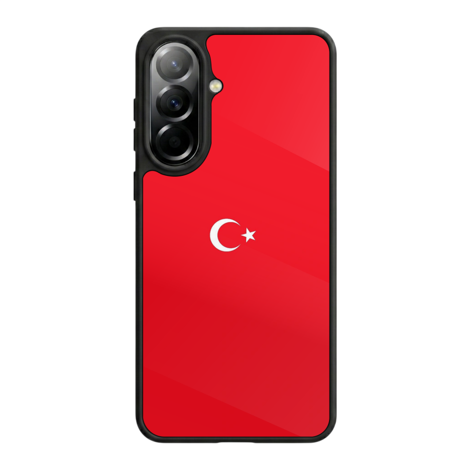 Samsung Galaxy A37 Uyumlu Türk Bayragi Tasarımlı Glossy Premium Kılıf