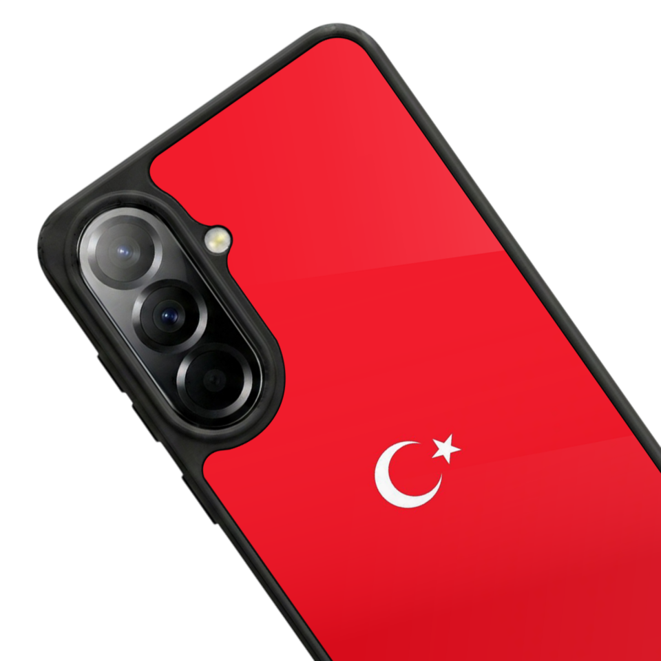 Samsung Galaxy A37 Uyumlu Türk Bayragi Tasarımlı Glossy Premium Kılıf
