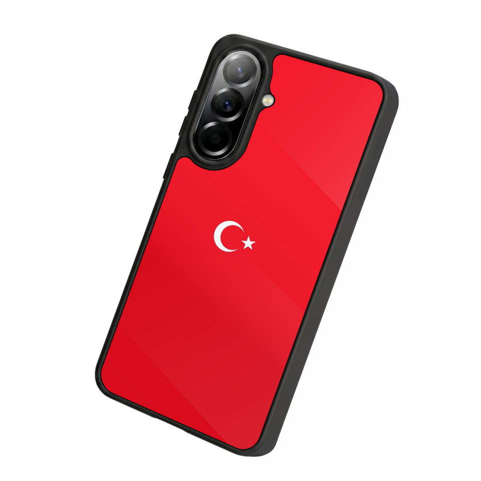 Samsung Galaxy A37 Uyumlu Türk Bayragi Tasarımlı Glossy Premium Kılıf