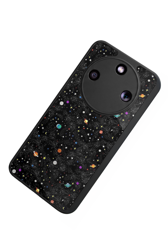 Honor Magic 8 Lite Uyumlu Uzay Tasarımlı Glossy Premium Kılıf