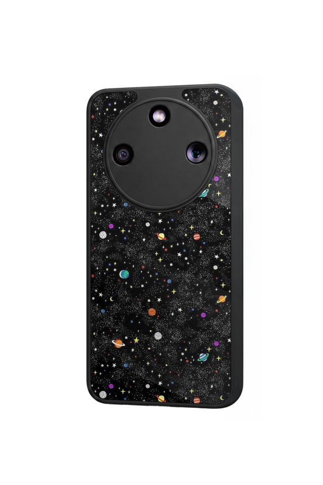 Honor Magic 8 Lite Uyumlu Uzay Tasarımlı Glossy Premium Kılıf