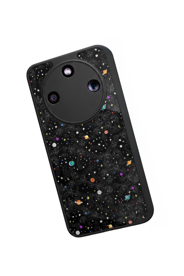 Honor Magic 8 Lite Uyumlu Uzay Tasarımlı Glossy Premium Kılıf
