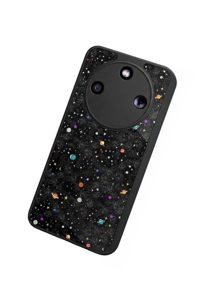 Honor Magic 8 Lite Uyumlu Uzay Tasarımlı Glossy Premium Kılıf