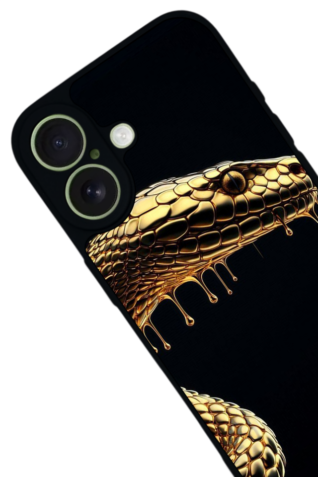 iPhone 17 Uyumlu Yılan Tasarımlı Glossy Premium Kılıf