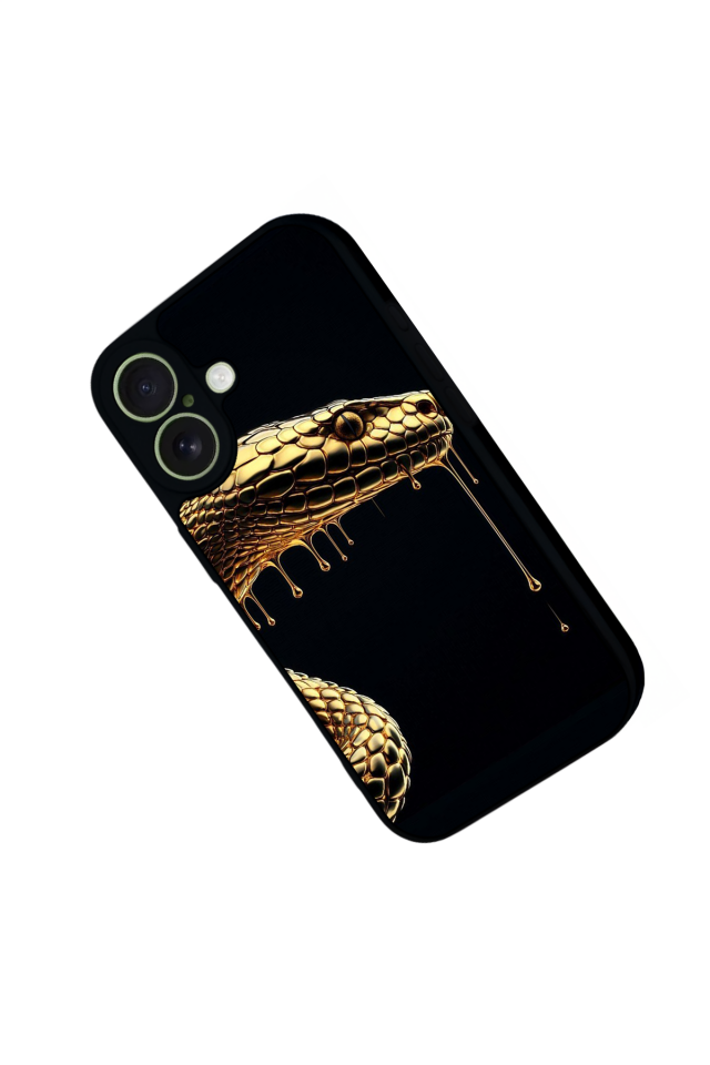 iPhone 17 Uyumlu Yılan Tasarımlı Glossy Premium Kılıf