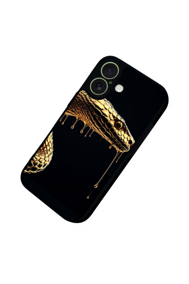 iPhone 17 Uyumlu Yılan Tasarımlı Glossy Premium Kılıf