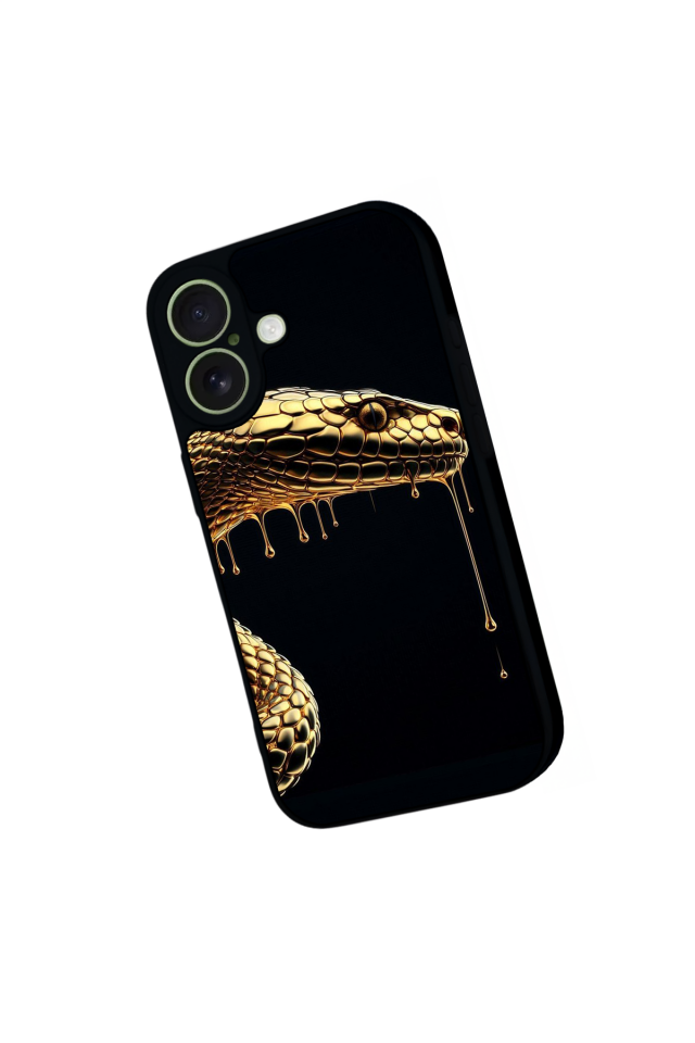 iPhone 17 Uyumlu Yılan Tasarımlı Glossy Premium Kılıf