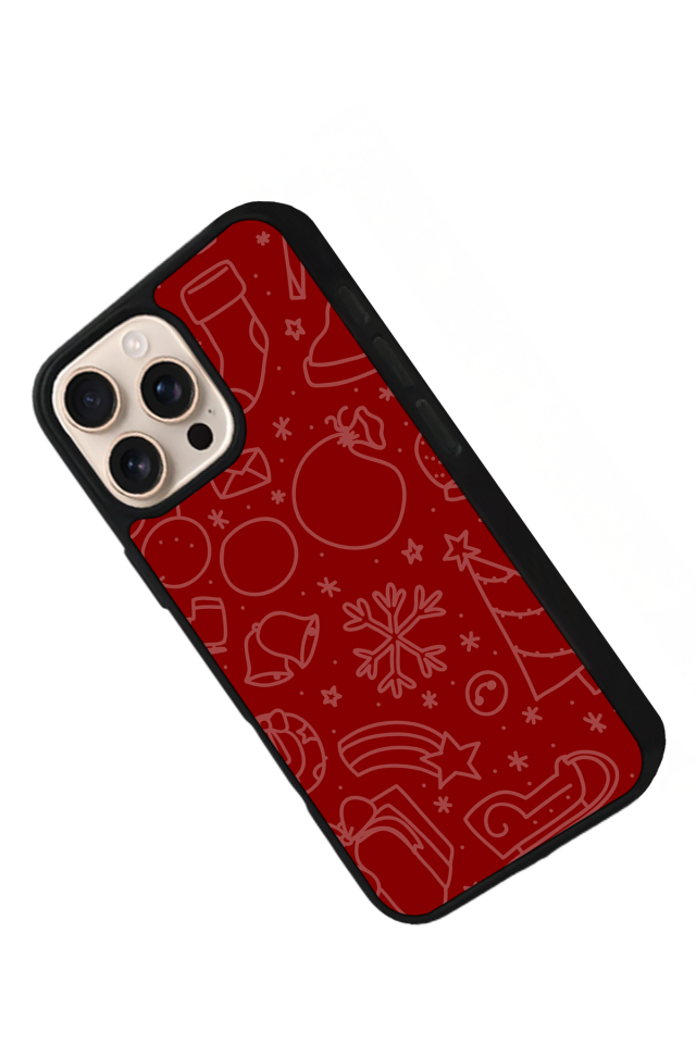 iPhone 14 Pro Uyumlu Yilbasi Christmas Tasarımlı Glossy Premium Kılıf