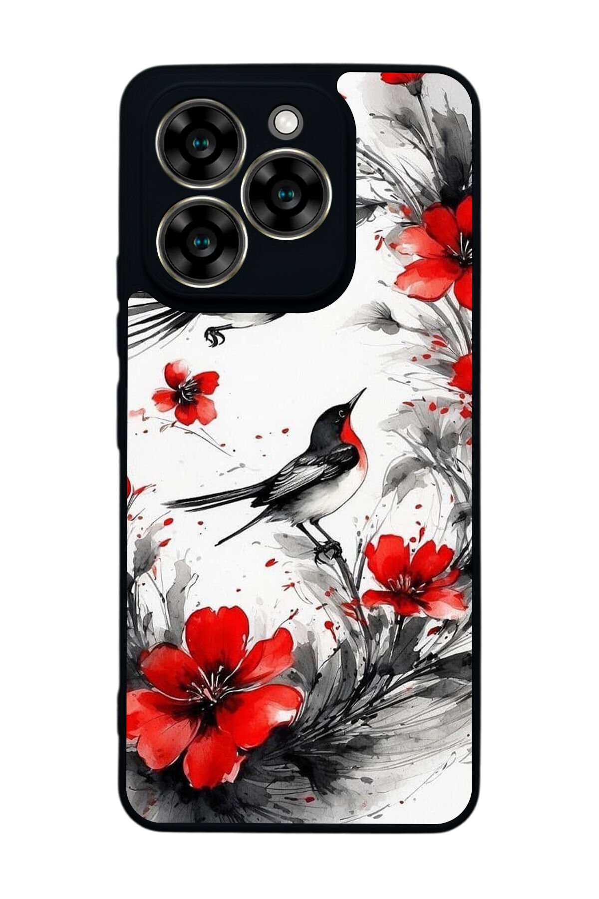 Reeder S919 Uyumlu Floral Tasarımlı Glossy Premium Kılıf