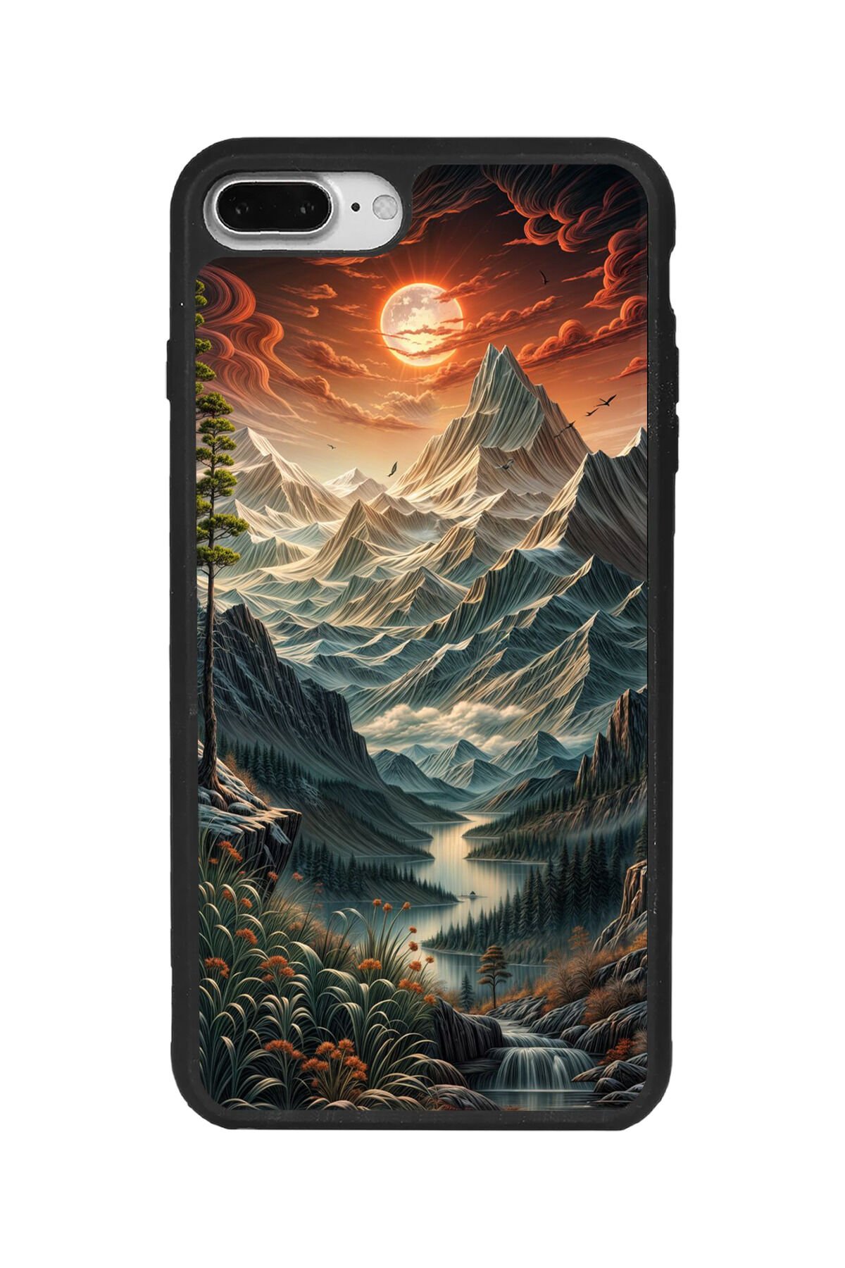 Apple iPhone 7 Plus Siyah Silikon Kılıf Çiziklere ve Darbelere Karşı Koruma