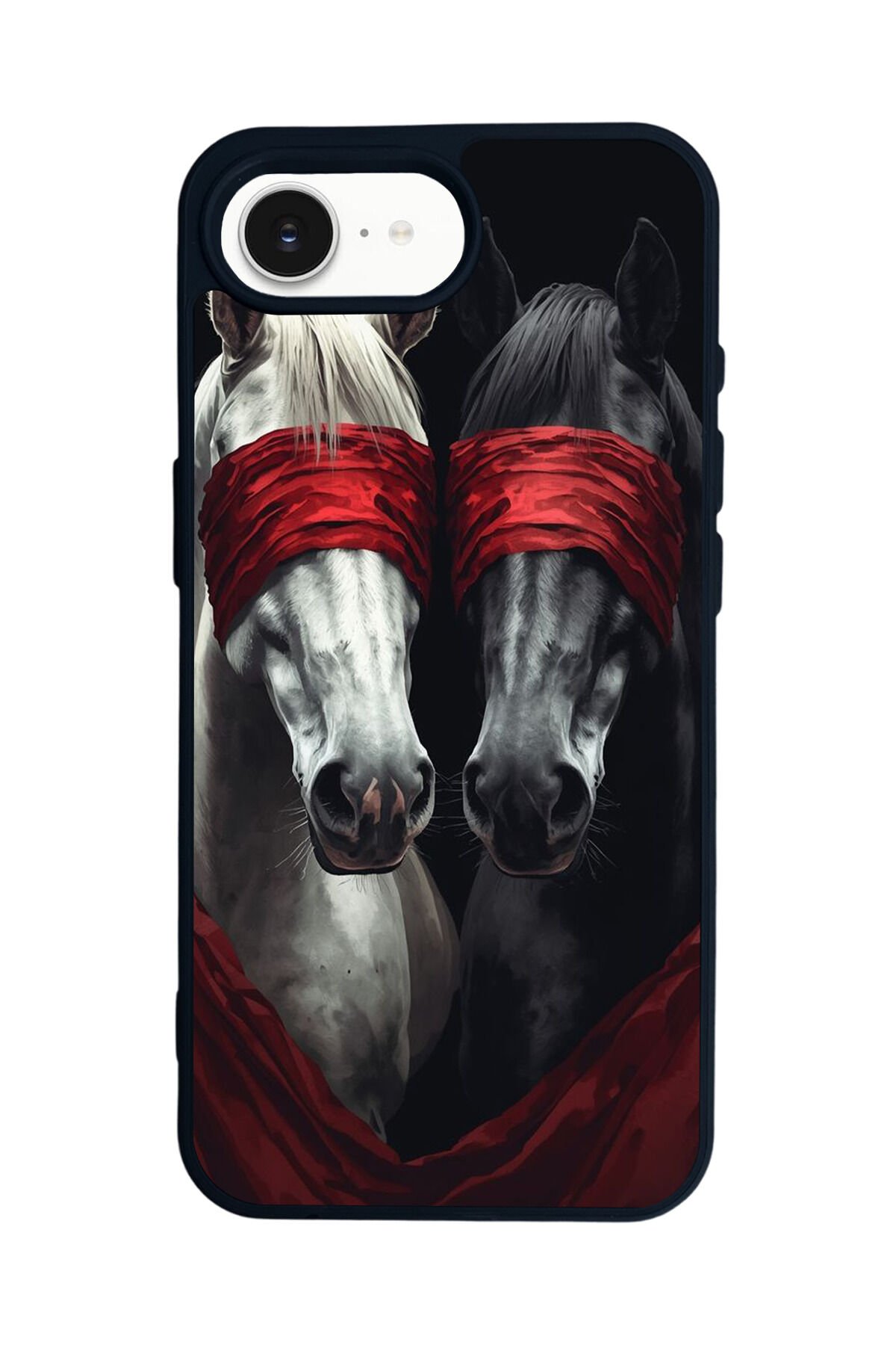 iPhone 16E Uyumlu At Horse Tasarımlı Glossy Premium Kılıf