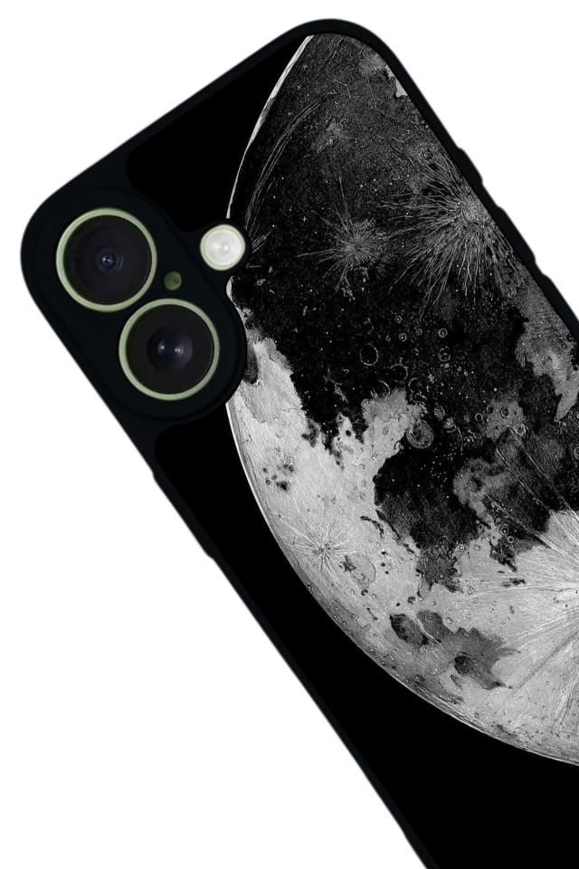 iPhone 17 Uyumlu Ay Tasarımlı Glossy Premium Kılıf