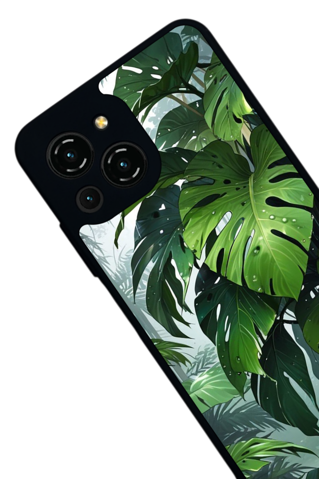 Reeder S23 Pro Max Uyumlu Botanik Tasarımlı Glossy Premium Kılıf