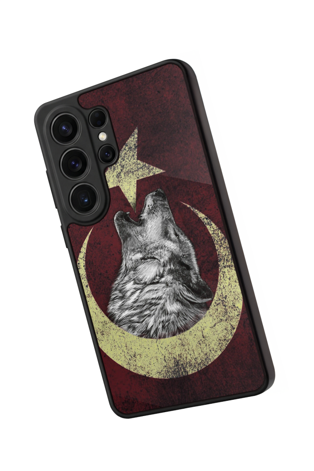 Samsung Galaxy S26 Ultra Uyumlu Bozkurt Tasarımlı Glossy Premium Kılıf