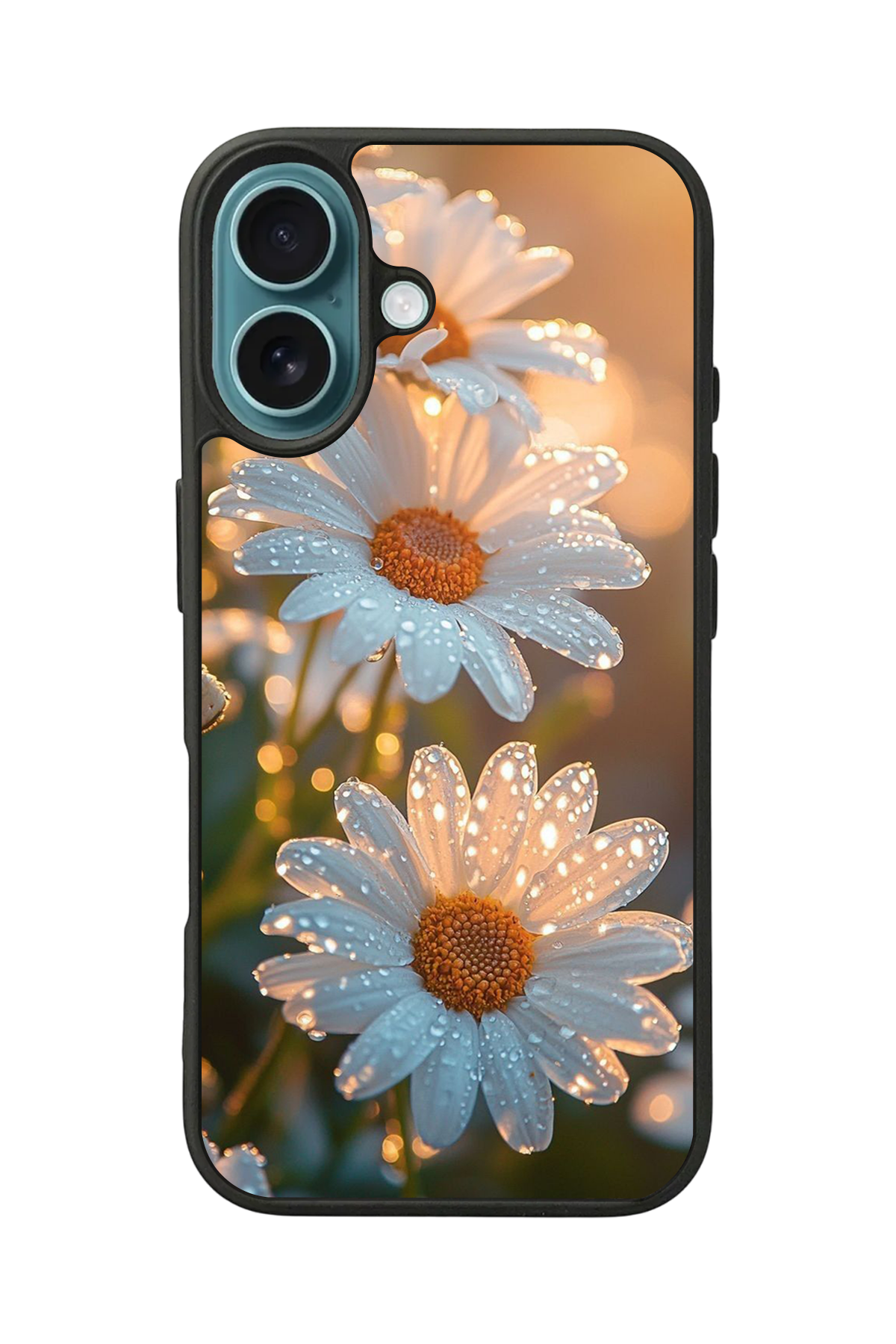 iPhone 16 Plus Uyumlu Cicek Tasarımlı Glossy Premium Kılıf