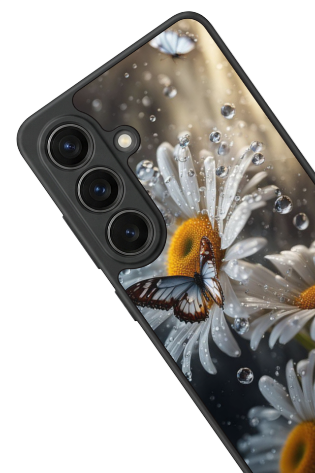Samsung Galaxy S26 Uyumlu Cicek Tasarımlı Glossy Premium Kılıf