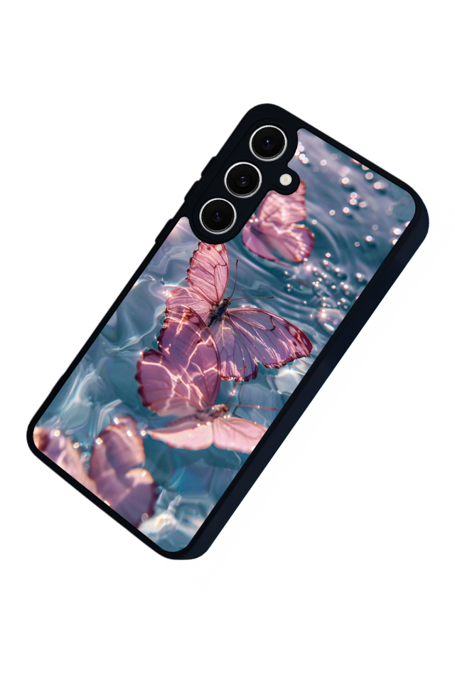 Samsung Galaxy A16 Uyumlu Kelebek Tasarımlı Glossy Premium Kılıf