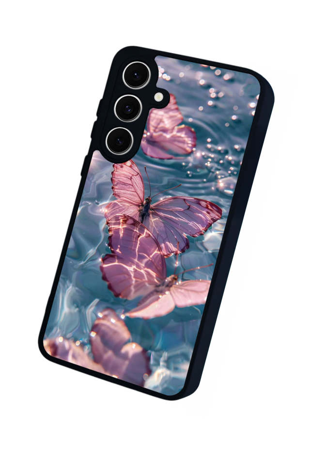 Samsung Galaxy A16 Uyumlu Kelebek Tasarımlı Glossy Premium Kılıf