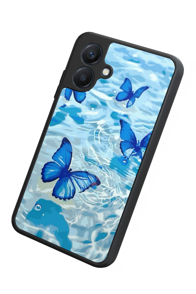 Samsung Galaxy A07 Uyumlu Kelebek Tasarımlı Glossy Premium Kılıf