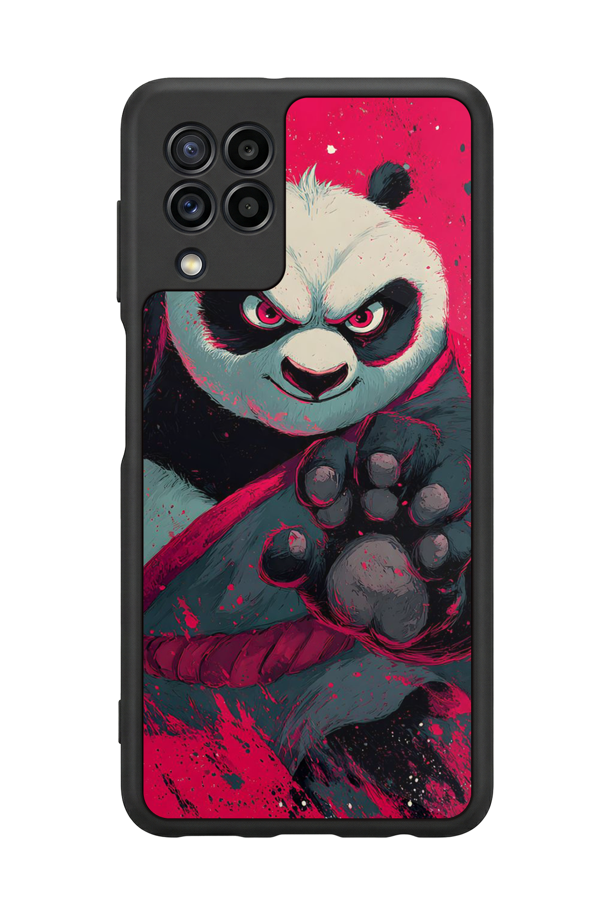 Samsung Galaxy M32 Uyumlu Kung Fu Panda Tasarımlı Glossy Premium Kılıf