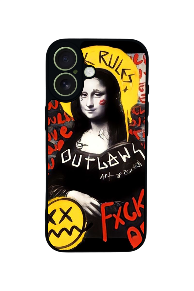 iPhone 17 Uyumlu Monalisa Tasarımlı Glossy Premium Kılıf
