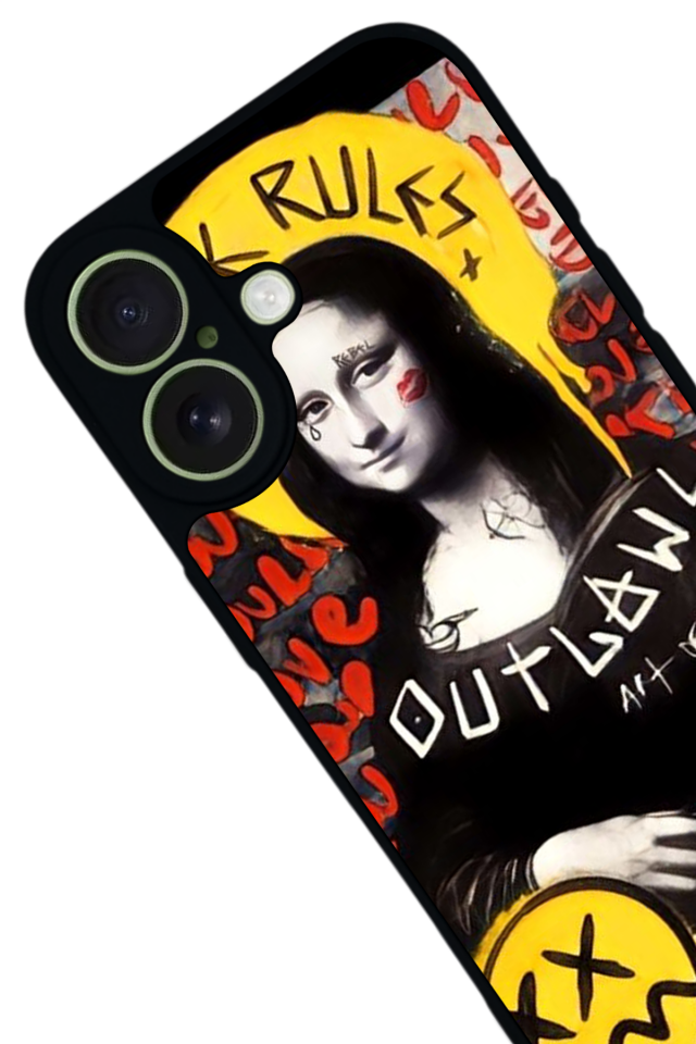 iPhone 17 Uyumlu Monalisa Tasarımlı Glossy Premium Kılıf