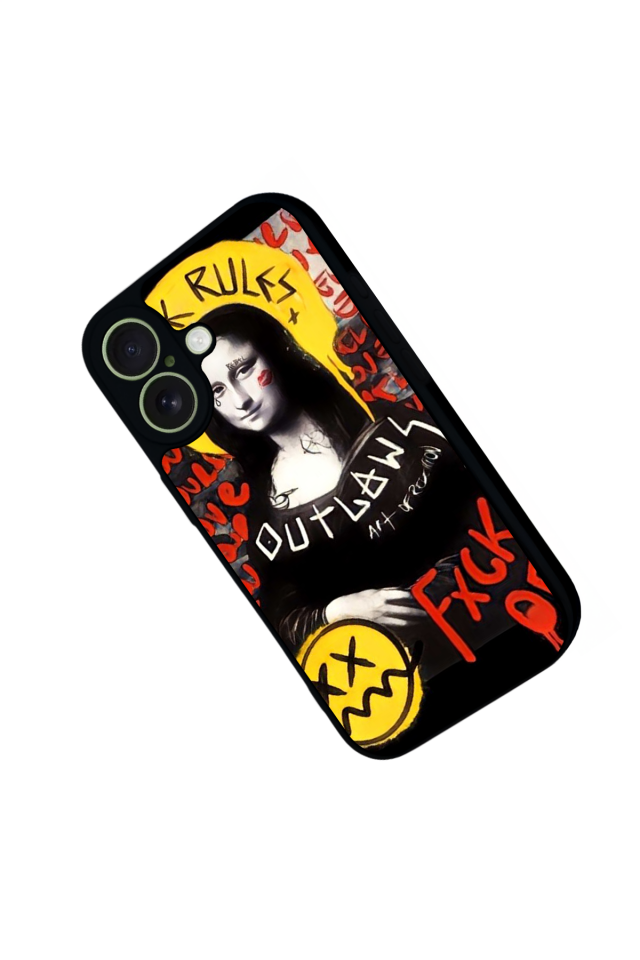 iPhone 17 Uyumlu Monalisa Tasarımlı Glossy Premium Kılıf