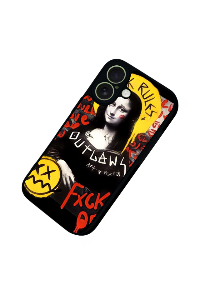 iPhone 17 Uyumlu Monalisa Tasarımlı Glossy Premium Kılıf