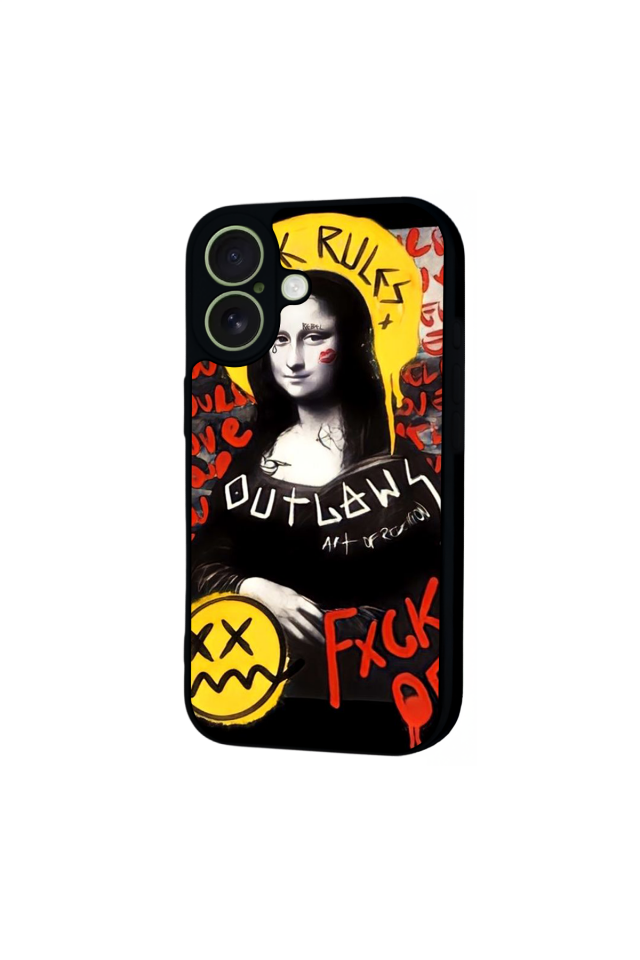 iPhone 17 Uyumlu Monalisa Tasarımlı Glossy Premium Kılıf