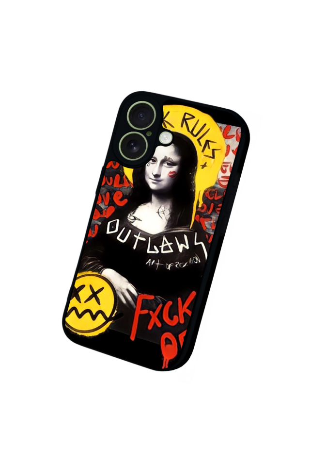 iPhone 17 Uyumlu Monalisa Tasarımlı Glossy Premium Kılıf