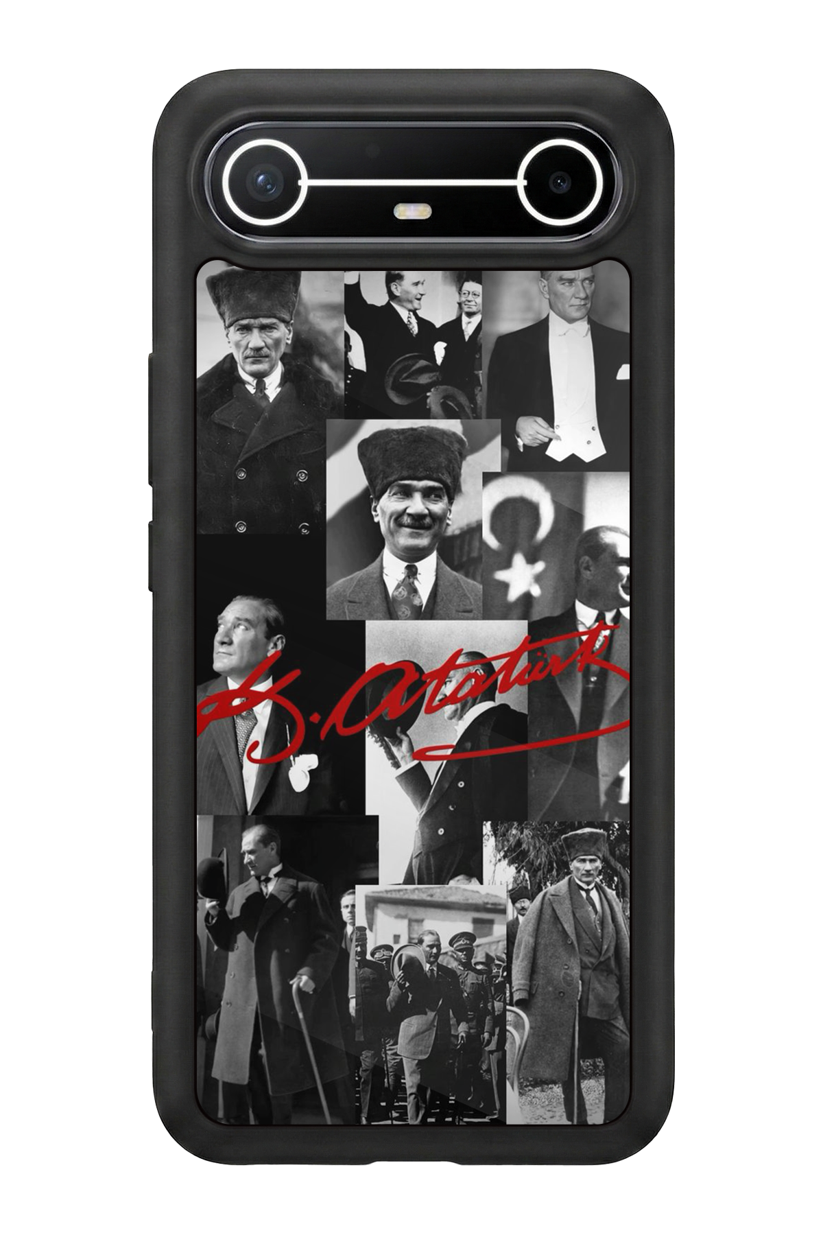Tecno Spark Slim 5G Uyumlu Mustafa Kemal Ataturk Tasarımlı Glossy Premium Kılıf